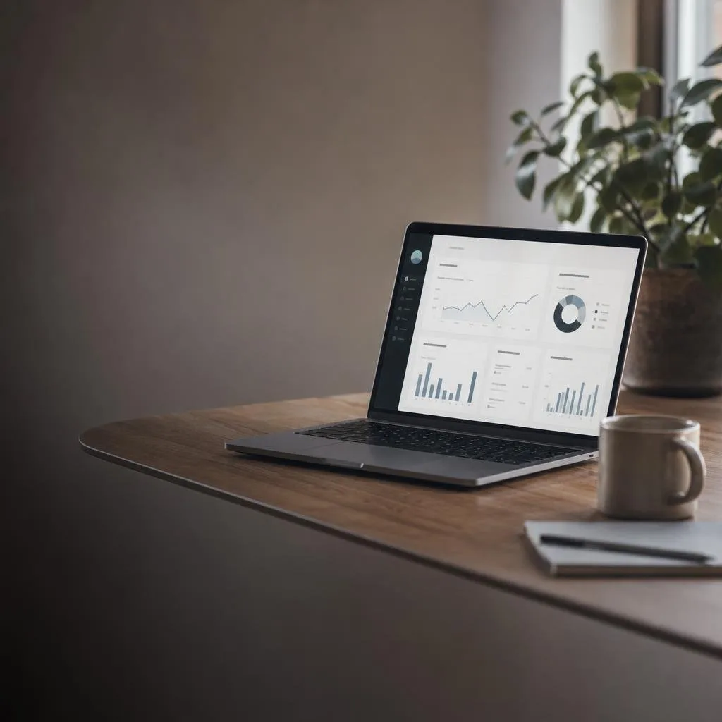 Donor and campaign dashboard on a laptop